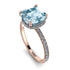 Cushion Hidden Aquamarine Ring - Nova No. 402