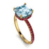 Cushion Hidden Aquamarine Ring - Nova No. 410