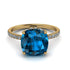 Cushion Hidden Blue Topaz Ring - Nova No. 501 image 2