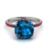Cushion Hidden Blue Topaz Ring - Nova No. 512 image 2