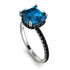 Cushion Hidden Blue Topaz Ring - Nova No. 509 image 3