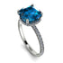 Cushion Hidden Blue Topaz Ring - Nova No. 503
