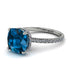 Cushion Hidden Blue Topaz Ring - Nova No. 503 image 1