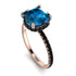 Cushion Hidden Blue Topaz Ring - Nova No. 508