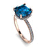 Cushion Hidden Blue Topaz Ring - Nova No. 502