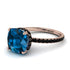 Cushion Hidden Blue Topaz Ring - Nova No. 508