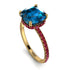 Cushion Hidden Blue Topaz Ring - Nova No. 510 image 3