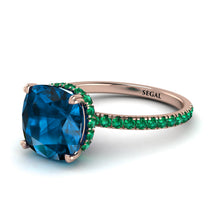 Cushion Hidden Blue Topaz Ring - Nova No. 505 image 1