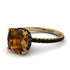 Cushion Hidden Brown Diamond Ring - Nova No. 1107 image 1