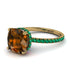 Cushion Hidden Brown Diamond Ring - Nova No. 1104 image 1