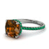 Cushion Hidden Brown Diamond Ring - Nova No. 1106 image 1