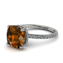Cushion Hidden Brown Diamond Ring - Nova No. 1103 image 1