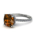 Cushion Hidden Brown Diamond Ring - Nova No. 1103 image 1