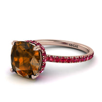 Cushion Hidden Brown Diamond Ring - Nova No. 1111 image 1