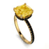 Cushion Hidden Citrine Ring - Nova No. 607