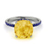 Cushion Hidden Citrine Ring - Nova No. 615