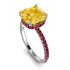 Cushion Hidden Citrine Ring - Nova No. 612