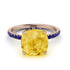Cushion Hidden Citrine Ring - Nova No. 614