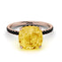Cushion Hidden Citrine Ring - Nova No. 608