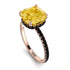 Cushion Hidden Citrine Ring - Nova No. 608