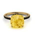 Cushion Hidden Citrine Ring - Nova No. 607