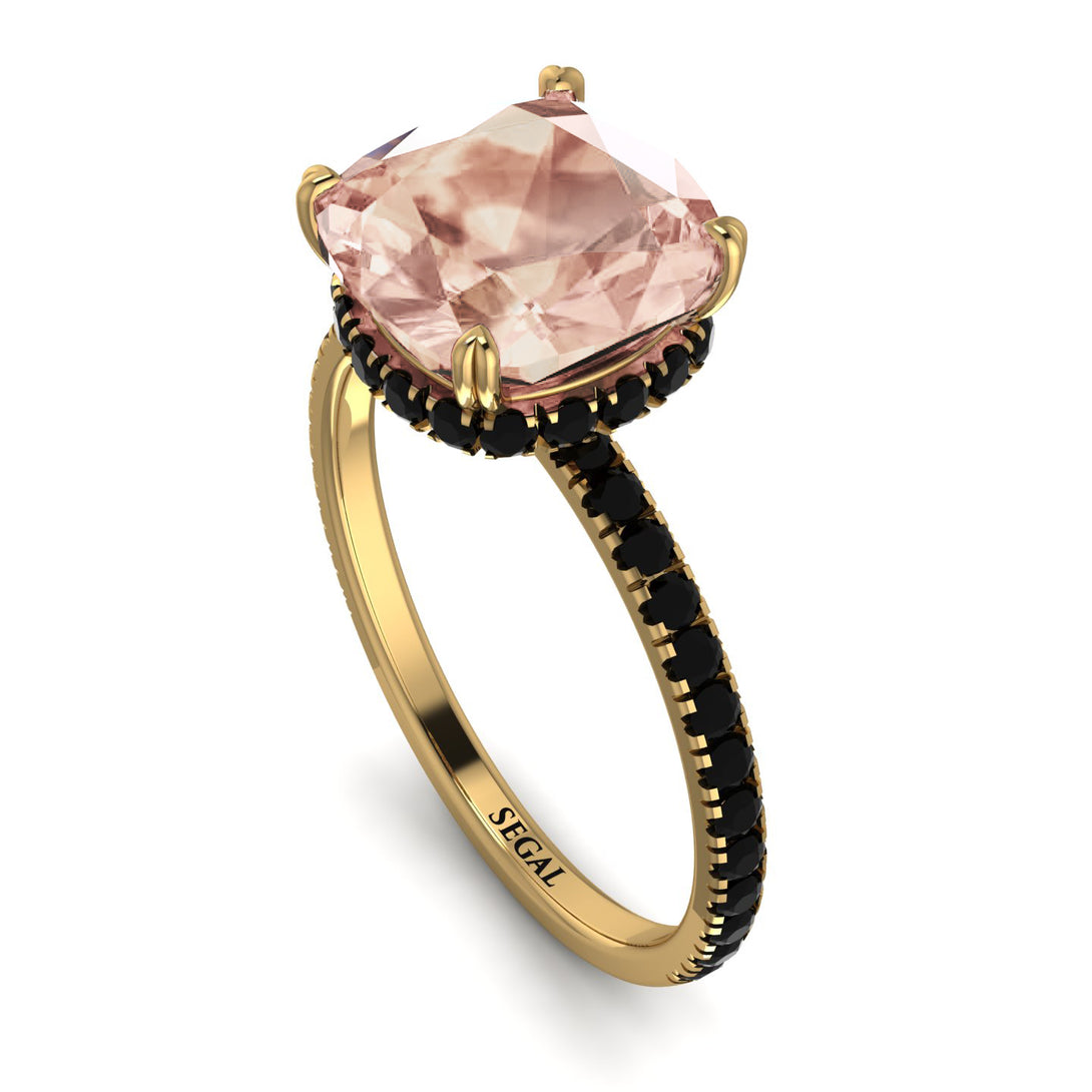 Cushion Hidden Morganite Ring - Nova No. 907