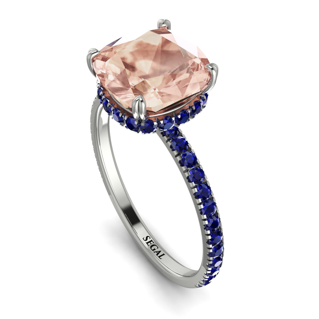 Cushion Hidden Morganite Ring - Nova No. 915
