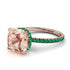 Cushion Hidden Morganite Ring - Nova No. 905 image 1