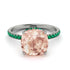 Cushion Hidden Morganite Ring - Nova No. 906