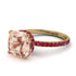Cushion Hidden Morganite Ring - Nova No. 910