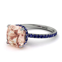 Cushion Hidden Morganite Ring - Nova No. 915 image 1