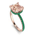Cushion Hidden Morganite Ring - Nova No. 905 image 3