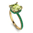 Cushion Hidden Peridot Ring - Nova No. 704