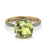 Cushion Hidden Peridot Ring - Nova No. 701