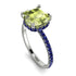 Cushion Hidden Peridot Ring - Nova No. 715