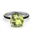 Cushion Hidden Peridot Ring - Nova No. 709