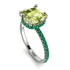 Cushion Hidden Peridot Ring - Nova No. 706