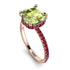 Cushion Hidden Peridot Ring - Nova No. 711