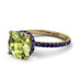 Cushion Hidden Peridot Ring - Nova No. 713