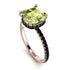 Cushion Hidden Peridot Ring - Nova No. 708