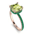 Cushion Hidden Peridot Ring - Nova No. 705