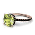 Cushion Hidden Peridot Ring - Nova No. 708