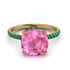 Cushion Hidden Pink Moissanite Ring - Nova No. 804