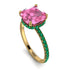 Cushion Hidden Pink Moissanite Ring - Nova No. 804 image 3