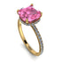Cushion Hidden Pink Moissanite Ring - Nova No. 801 image 3