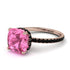 Cushion Hidden Pink Moissanite Ring - Nova No. 808