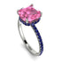 Cushion Hidden Pink Moissanite Ring - Nova No. 815 image 3