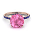 Cushion Hidden Pink Moissanite Ring - Nova No. 814 image 2
