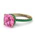 Cushion Hidden Pink Moissanite Ring - Nova No. 804