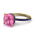 Cushion Hidden Pink Moissanite Ring - Nova No. 813